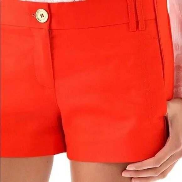 Tory Burch Habenero Pepper Orange Shorts size 6 - Picture 2 of 7